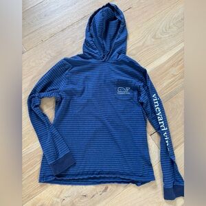 Vineyard Vines Boys Blue Hooded Shirt